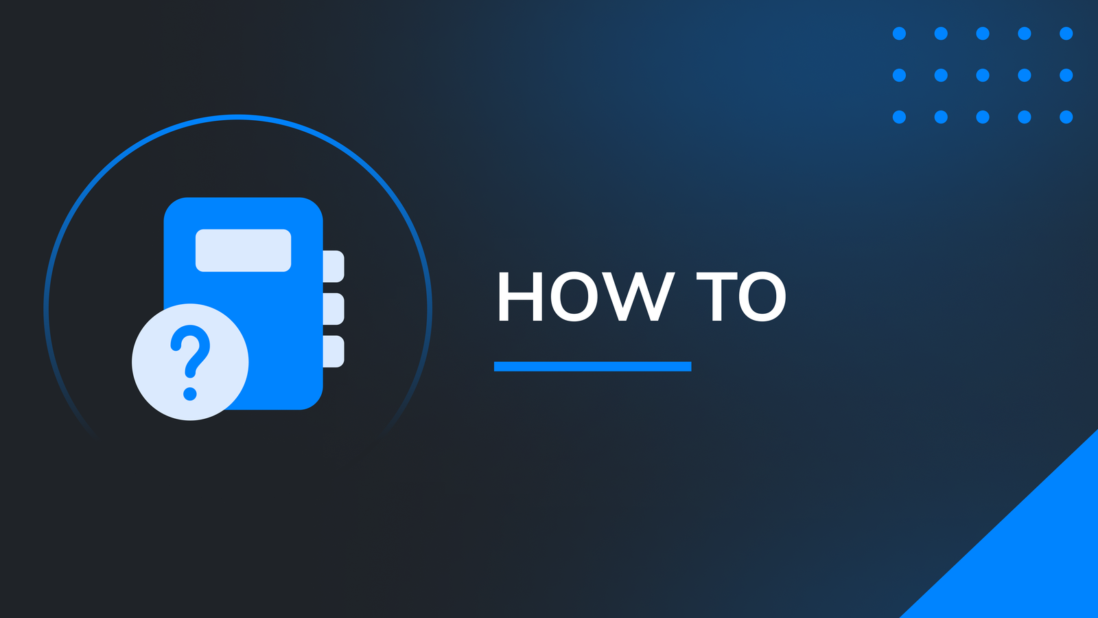 How to