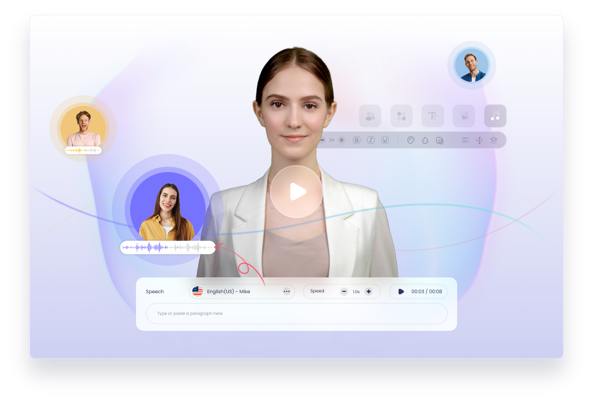 Vidnoz AI preview - AI Text to Video Generator