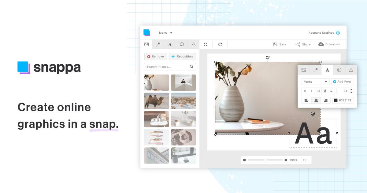 Snappa preview - AI Poster Generator
