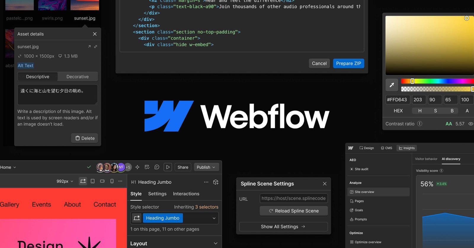 Webflow preview - AI Website Generators
