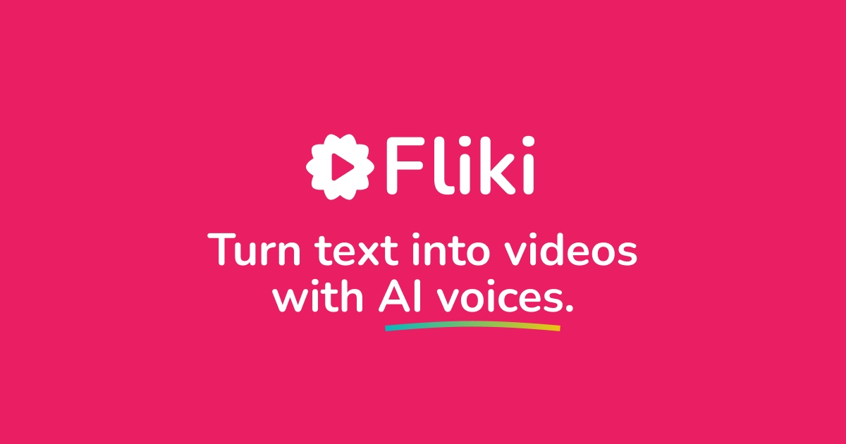 Fliki preview - AI Text to Video Generator