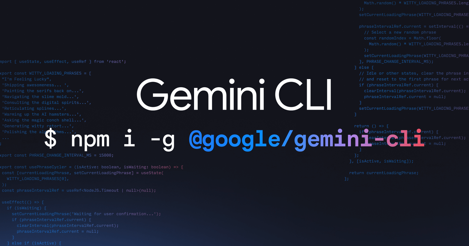 Gemini CLI preview - Code Generator