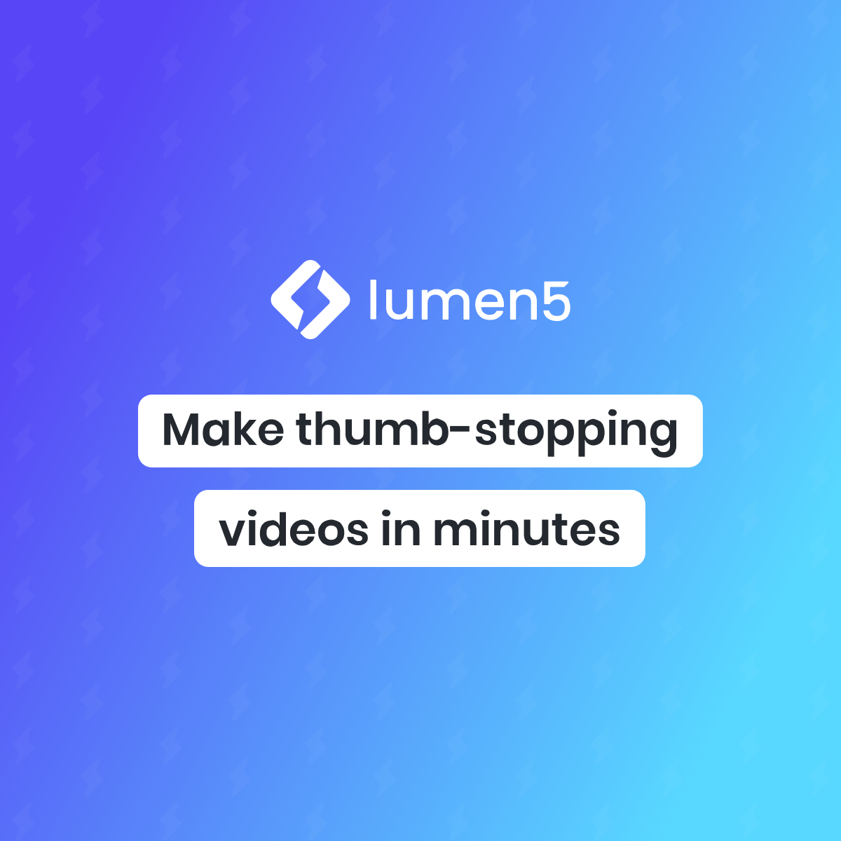 Lumen5 preview - AI Text to Video Generator